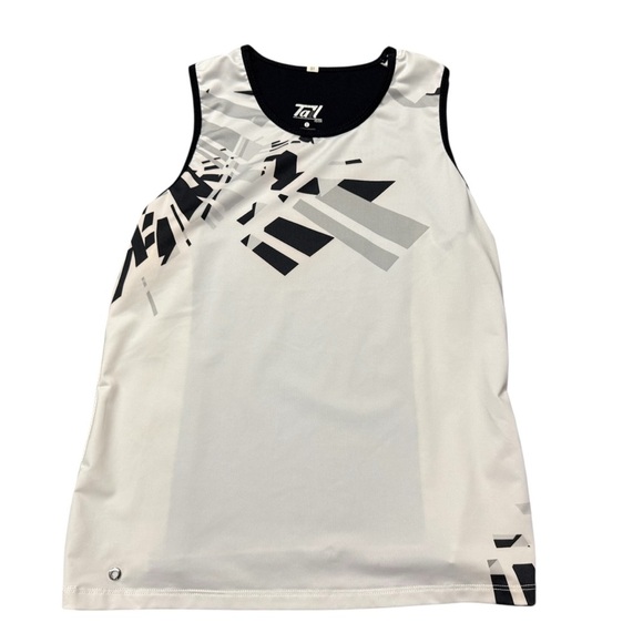 Tail Tech White Black Tank Top Shirt Women's Size Small Fishing Outdoor Hiking - Picture 1 of 8
